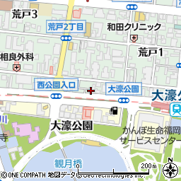 福岡銀行　健康保険組合周辺の地図