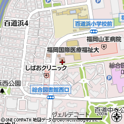 百道浜公民館周辺の地図