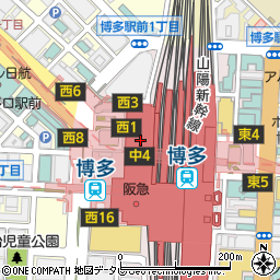 JR九州商事株式会社博多事業所周辺の地図