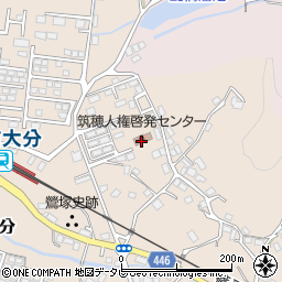 飯塚市筑穂人権啓発センター集会所周辺の地図