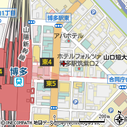 ハローランゲージ福岡支社周辺の地図