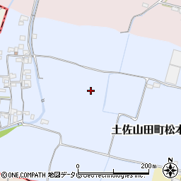 高知県香美市土佐山田町松本周辺の地図