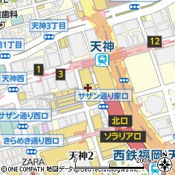 １００円ショップキャンドゥ天神店周辺の地図