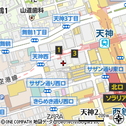 あおぞら銀行福岡支店周辺の地図