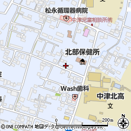 パーフェクトリバティー教団中津支所周辺の地図