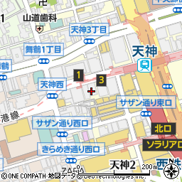 富士通オープンカレッジ天神校周辺の地図