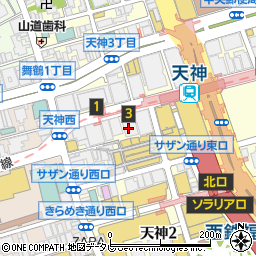 佐賀銀行福岡支店 ＡＴＭ周辺の地図