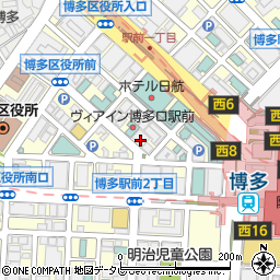 スルガ銀行福岡支店 ＡＴＭ周辺の地図
