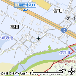 福岡県豊前市高田496周辺の地図