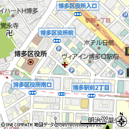 ローソン福岡博多駅前二丁目店周辺の地図