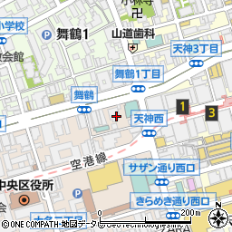 しゃぶ禅 天神昭和通り大名店周辺の地図