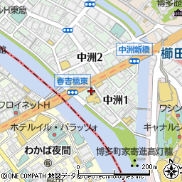 福岡楽園ビル周辺の地図