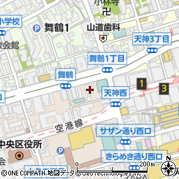 しゃぶしゃぶ すき焼きしゃぶ禅 福岡 昭和通り大名店周辺の地図