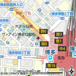 有限会社美容室ロビン　博多駅前店周辺の地図