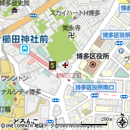 トラストパーク博多祇園ビル駐車場周辺の地図