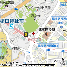 博多祇園西郵便局周辺の地図