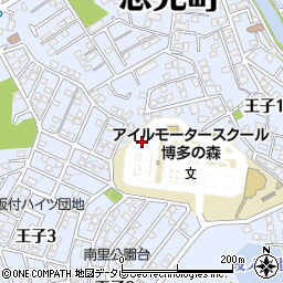 福岡県糟屋郡志免町王子周辺の地図