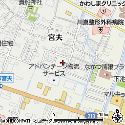 大分県中津市宮夫180-5周辺の地図