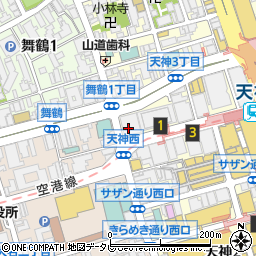 百十四銀行福岡支店 ＡＴＭ周辺の地図