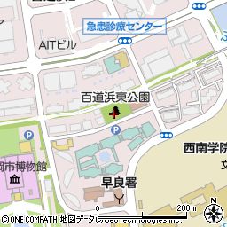 百道浜東公園トイレ周辺の地図