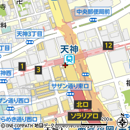 スイーツパラダイス SWEETS PARADISE 福岡パルコ店周辺の地図