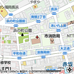 九州公安調査局周辺の地図