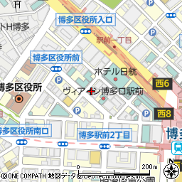 福岡シティパーキング周辺の地図
