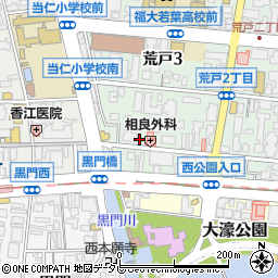 読売新聞・読売センター　中央区荒戸周辺の地図