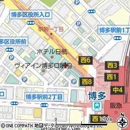 ホテルキャビナス福岡 展望Restaurant周辺の地図