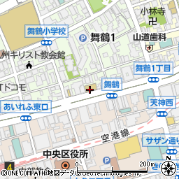駿台福岡校周辺の地図