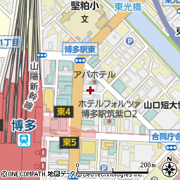 オリックスレンタカー博多駅筑紫口店周辺の地図