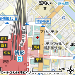 福岡県福岡市博多区博多駅中央街4周辺の地図