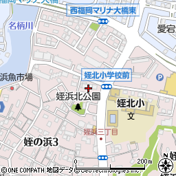 エンゼルマリナコート姪浜弐番館周辺の地図
