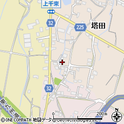 福岡県豊前市塔田89周辺の地図