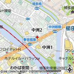 BAR 倉吉 中洲店周辺の地図