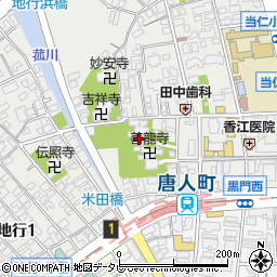 成道寺周辺の地図