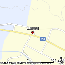 上国崎郵便局周辺の地図