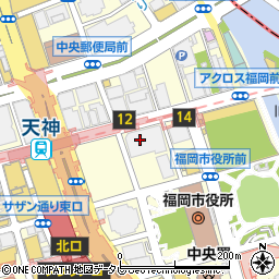 西日本シティＴＴ証券株式会社天神支店周辺の地図