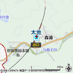 和歌山県東牟婁郡太地町周辺の地図