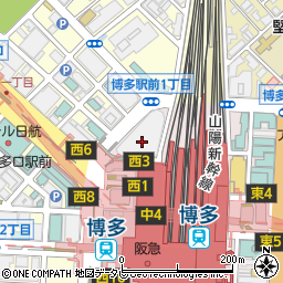 ゆうちょ銀行博多バスターミナル内出張所 ＡＴＭ周辺の地図
