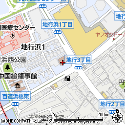 韓国総領事館（福岡）周辺の地図