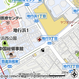 大韓民国総領事館周辺の地図