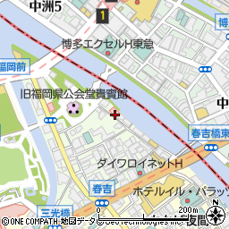 福岡県福岡市中央区西中洲4-14周辺の地図