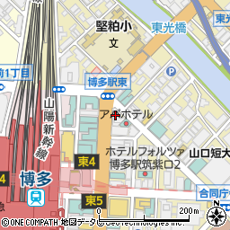 アサコ博多ビル管理室周辺の地図