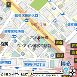 寿司 銀明翠 博多周辺の地図