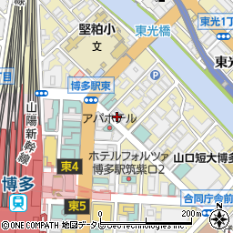 福岡県信用組合博多駅東支店周辺の地図