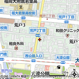 ローソン福岡荒戸二丁目店周辺の地図