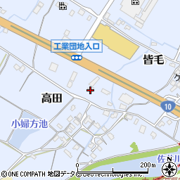 福岡県豊前市高田493周辺の地図