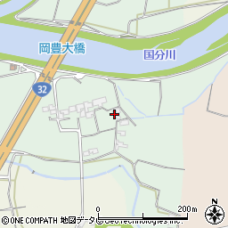 高知県南国市岡豊町八幡89周辺の地図