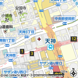 福岡銀行　本店営業部総合営業第二部外国為替周辺の地図